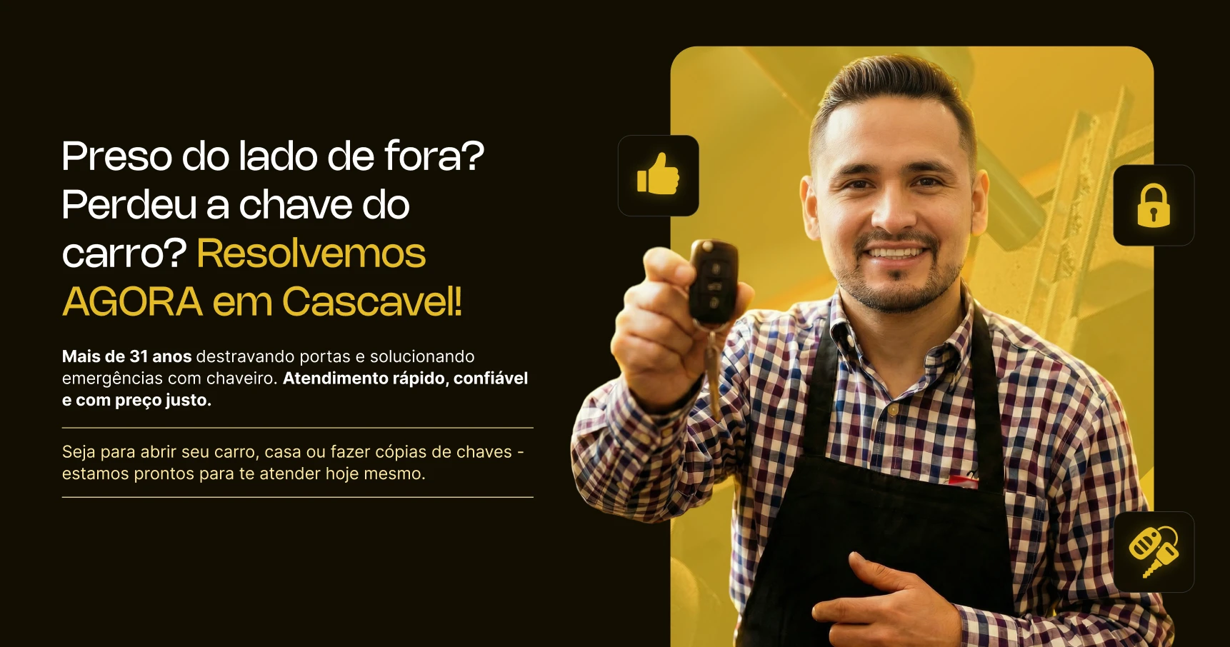 Chaveiro em Cascavel - UTI das Chaves